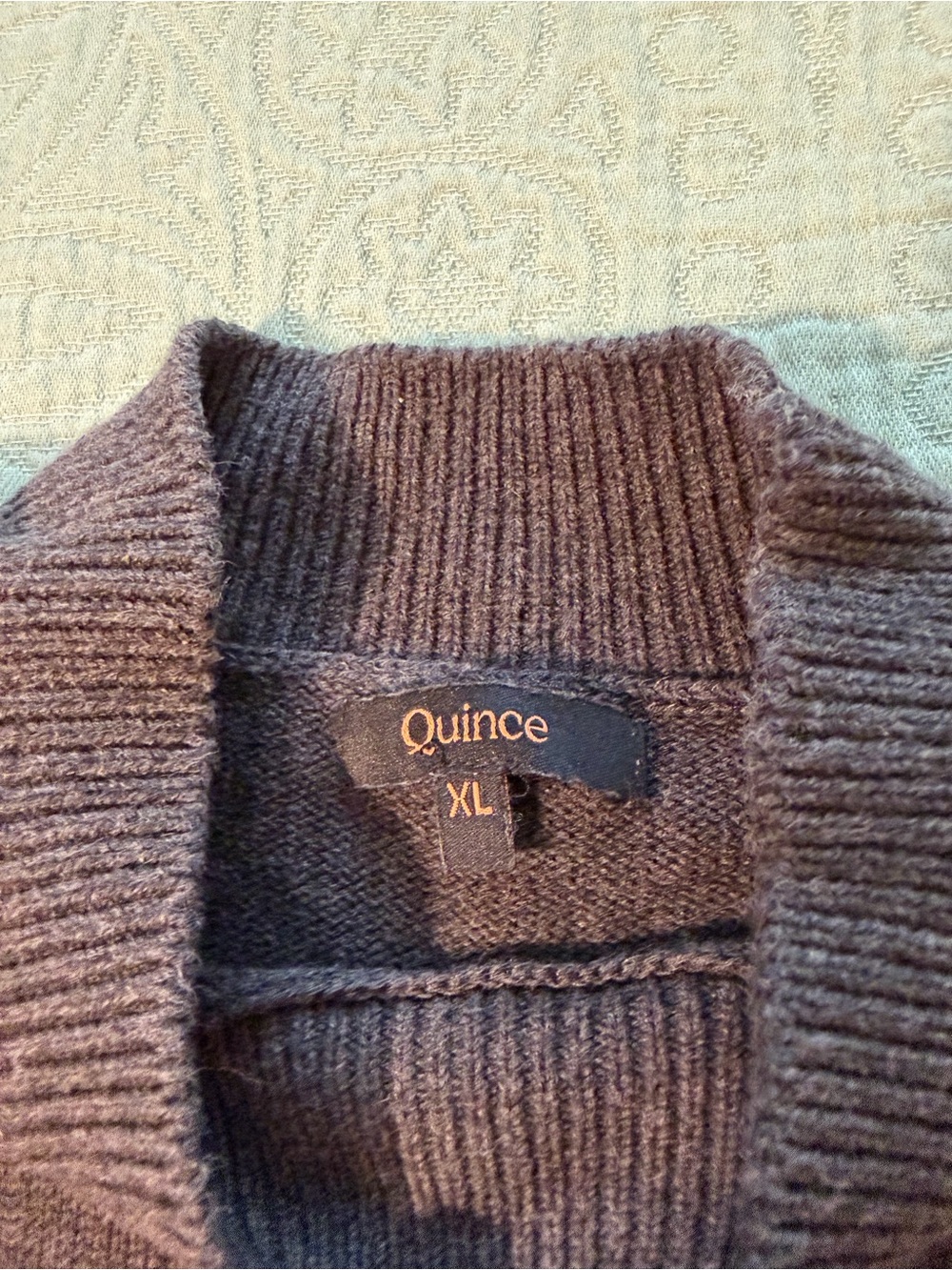 Quince Women's Mockneck Sweater in Gray - Picture 3 of 3